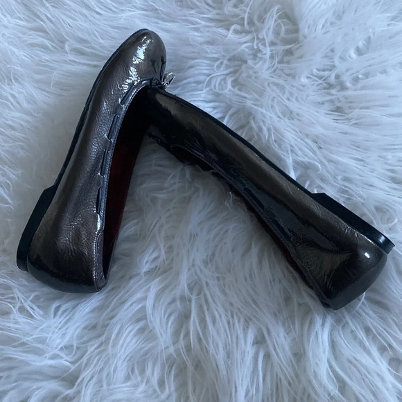Brighton Julie Grey Metalic Ballet Flats Size 7.5M - Picture 4 of 8
